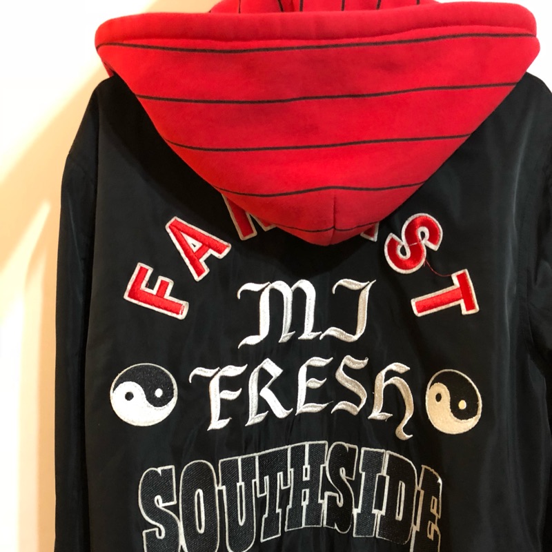 二手正品 Mjf Mjfresh southside大logo棒球外套