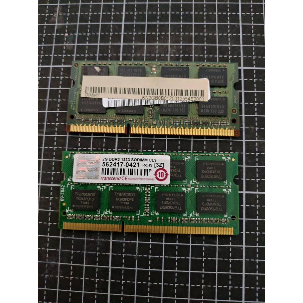 二手_創見 DDR3 1333 2G PC3-10600S （B4）筆電記憶體 RAM 【原廠終身保固】