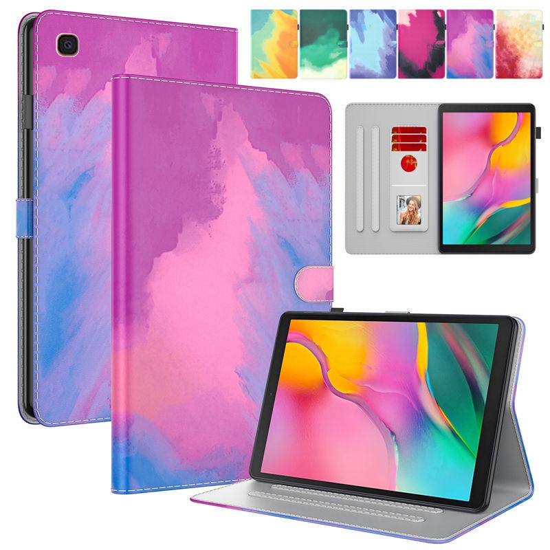 適用三星Galaxy Tab A 10.1吋2019平板電腦保護套SM-T510 SM-T515外殼硅膠防摔卡片收納皮套
