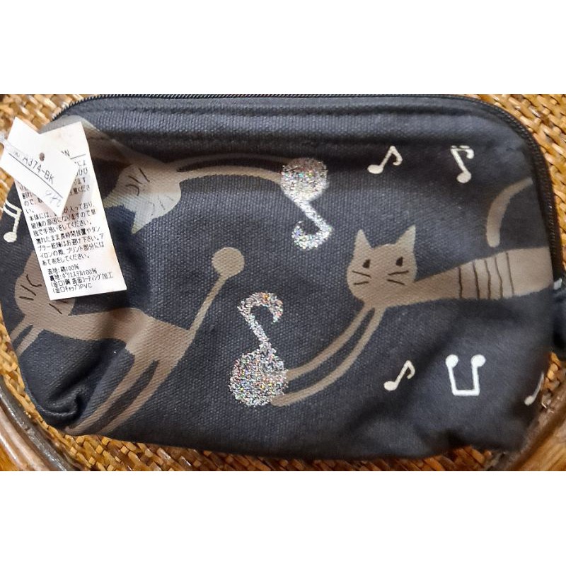 來自日本音符系貓咪化粧包