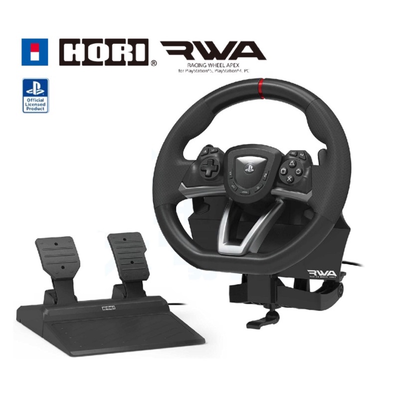 PS5 PS4 PC 主機用 HORI RWA 賽車方向盤 Racing Wheel APEX 004【四張犁電玩】
