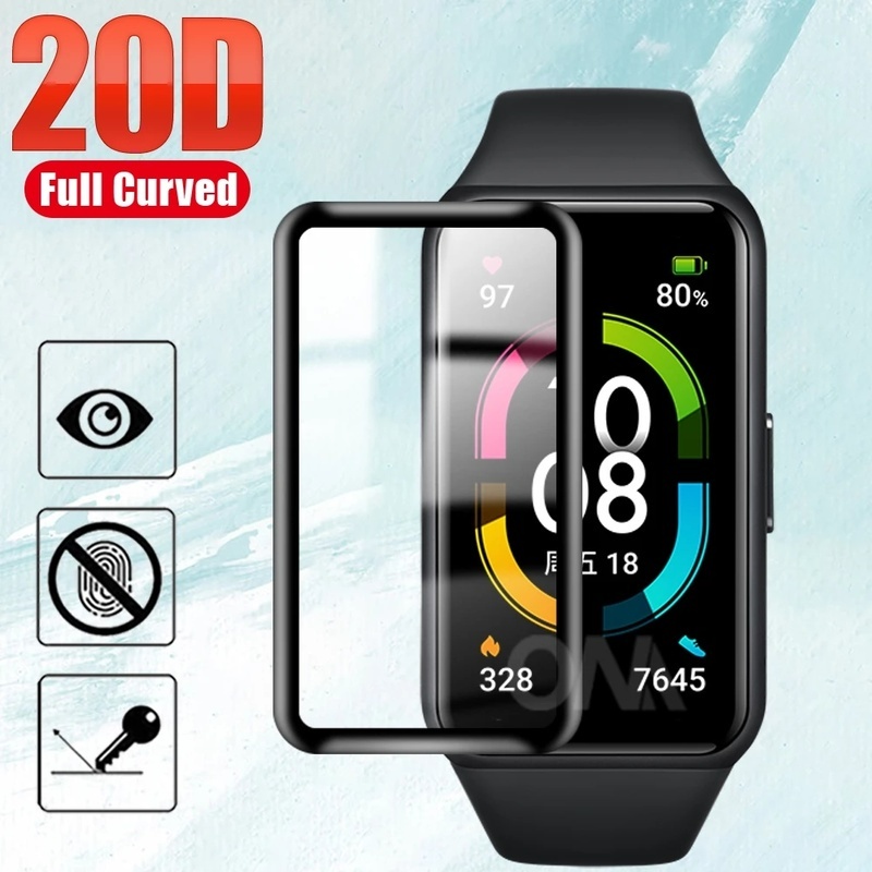 華為 適用於 Huawei Band 7 的全覆蓋智能手錶保護貼 / 高清防刮屏幕保護膜