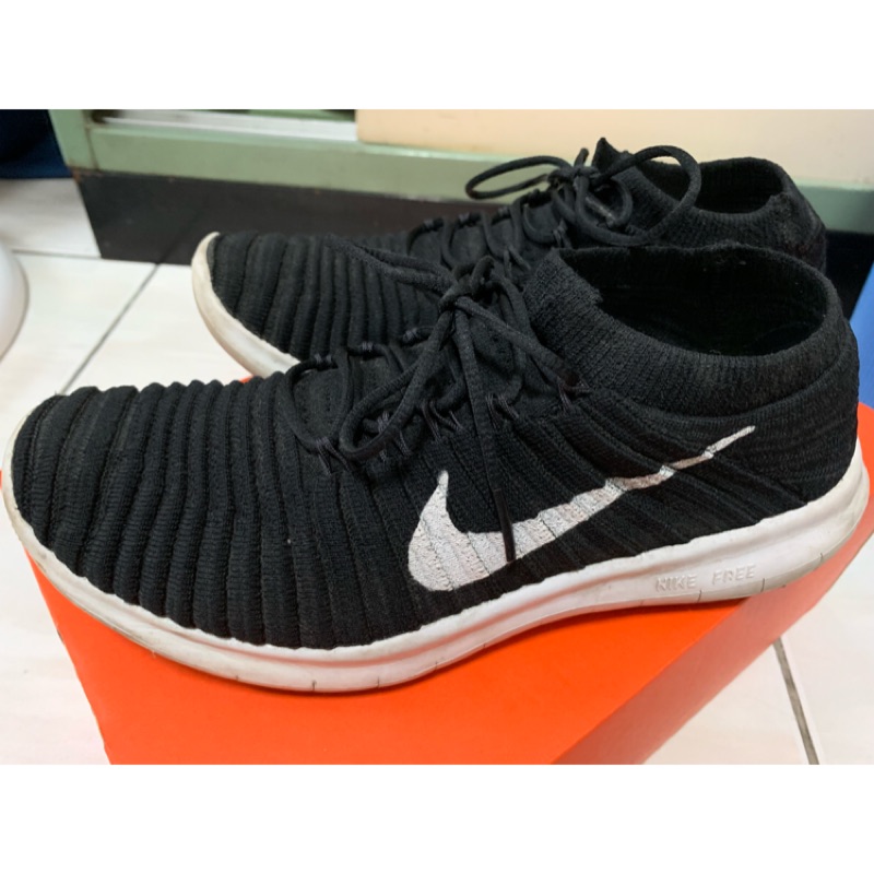 2手黑色 W NIKE FREE RN MOTION FLYKNIT 834585-001赤足 編織 女