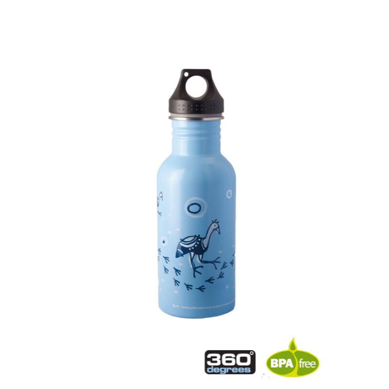 [DANKAO] 360° Degrees 不鏽鋼水瓶 550毫升 白/藍 運動水瓶 不含BPA