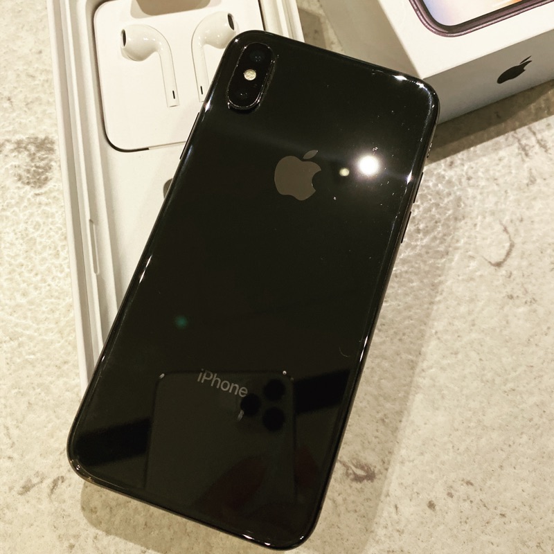 蘋果 iPhone X 256GB 黑色 二手 女生自用機 免運 功能正常 原廠全配完整 含運