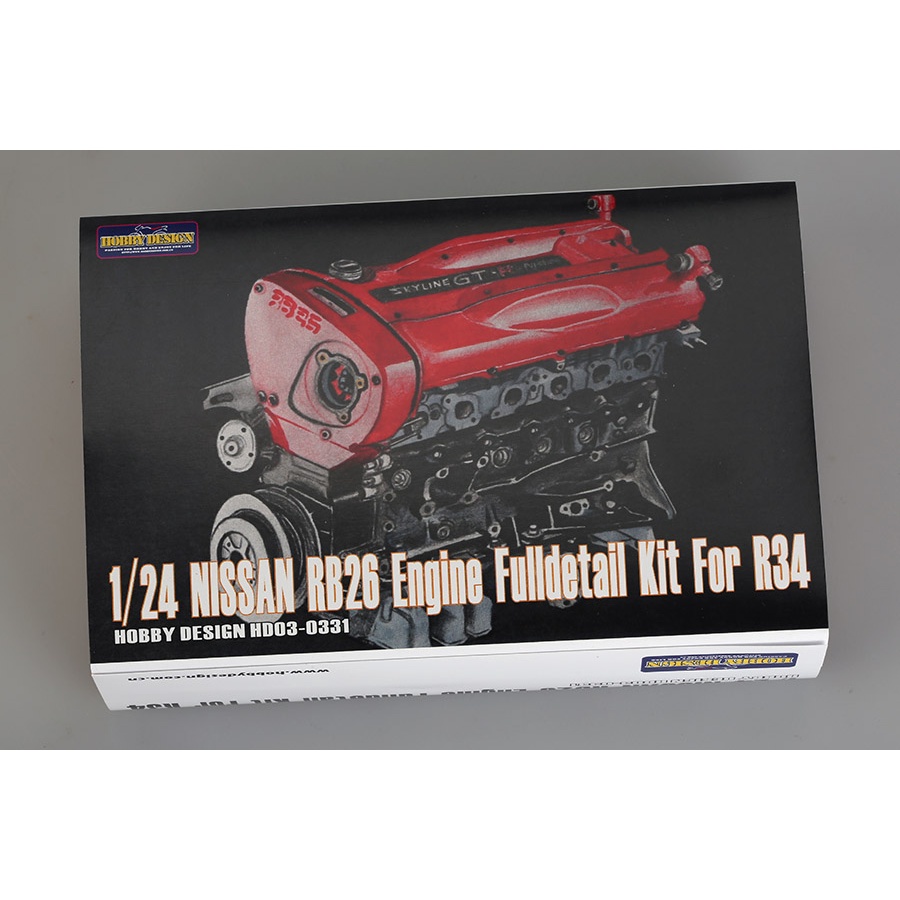【傑作坊】Hobby Design HD03-0331 1/24 Nissan RB26引擎套件