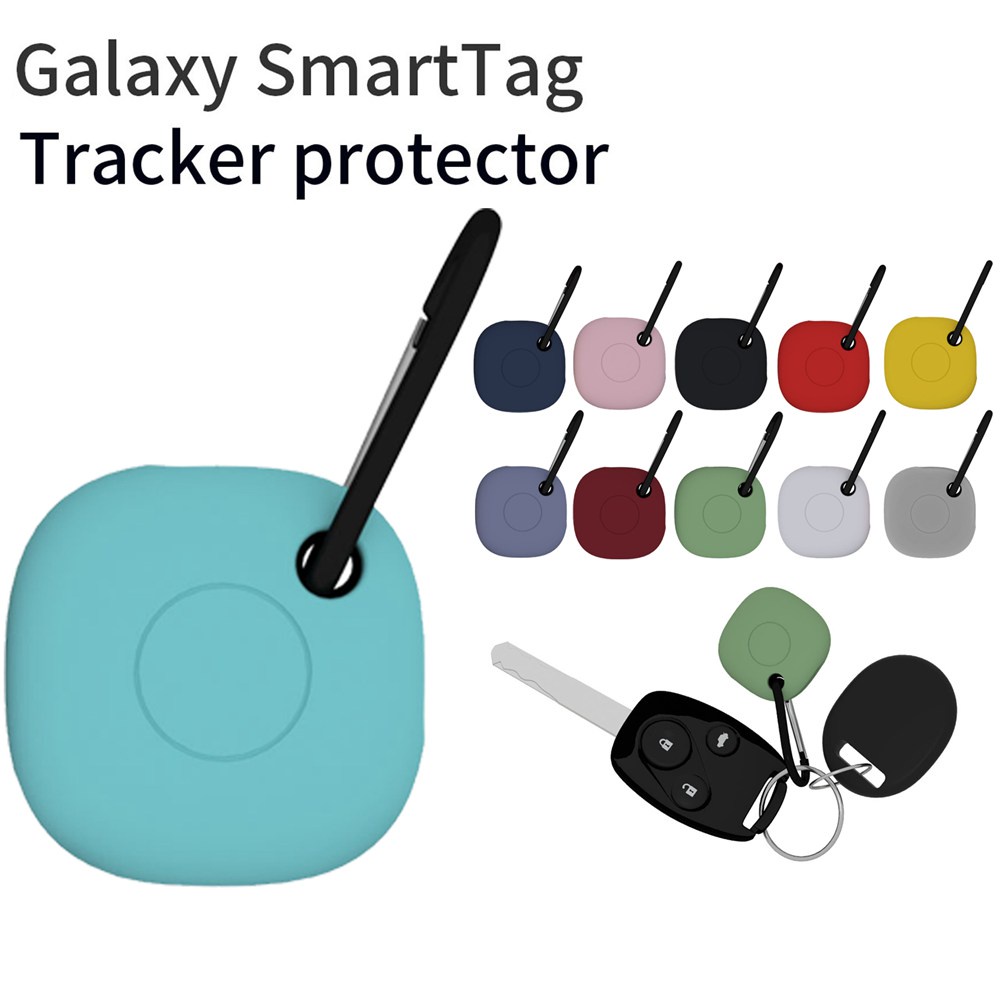 帶有登山扣的矽膠保護套, 用於 Samsung Galaxy Smart Tag Plus Tracker