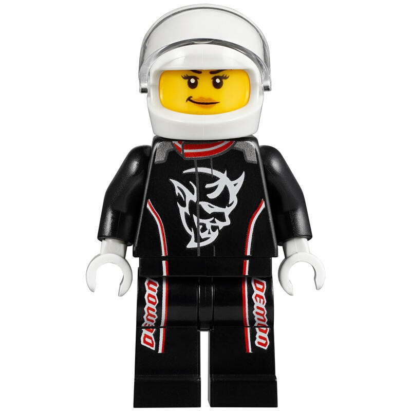 【小荳樂高】LEGO 賽車系列 煉獄惡魔 賽車手 女性 人偶 (75893原裝人偶) sc076