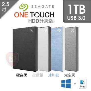 【hd數位3c】Seagate One Touch HDD 1TB【2.5吋外接】三年保.三年 下標前請先詢問有無現貨