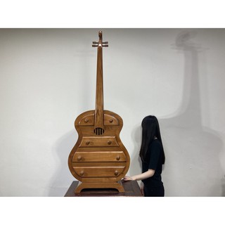【66藝品】高檔印尼柚木【大提琴收納櫃】五格抽屜 木紋優美 造型置物櫃 柚木傢俱 玄關櫃 收納櫃 柚木裝飾擺件