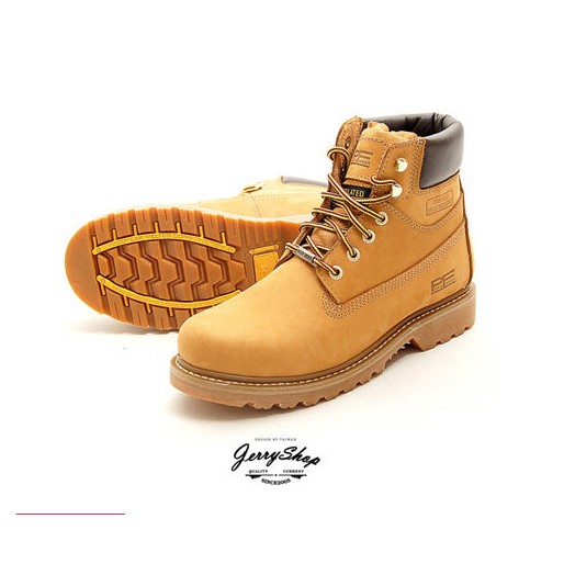 【JerryShop】PathFinder 經典工作靴 (黃色) PF鞋 黃靴 真固特異車縫 現貨+預購 XPF0006