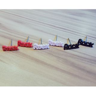 謎 時尚 精品館 字母造型系列 鋼針抗敏耳環 Rock耳環 Rock