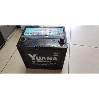 (二手中古電池) YUASA 75D23L-免保養汽車電池 數值漂亮，品項優