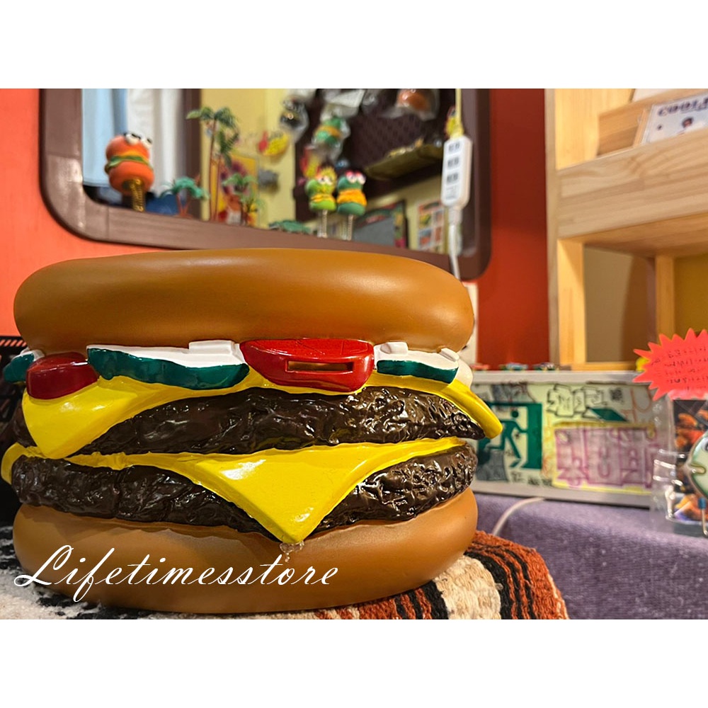 漢堡大俠愛吃漢堡寶 存錢筒 全新 美式大漢堡 雙層牛肉吉士堡 超級大麥克 漢堡存錢筒 漢堡椅撲滿漢堡愛好者好吃漢堡