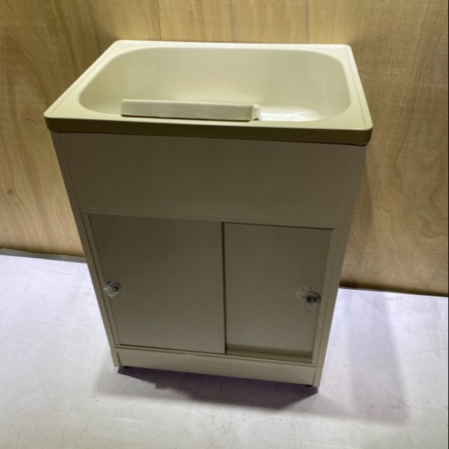 全新 免運費 櫥櫃型塑鋼洗衣槽 塑鋼水槽 洗衣槽 洗手台