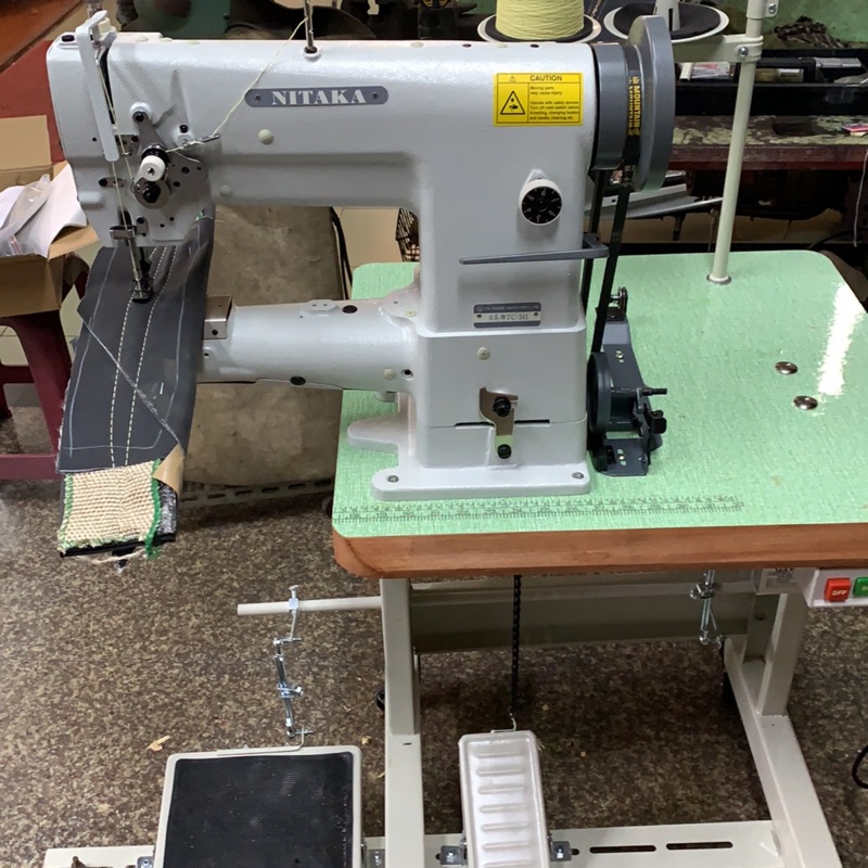 永昇縫紉：工業用筒型總合送縫紉機大梭341