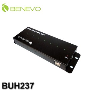 【3CTOWN】含稅開發票 附3.5A變壓器 BENEVO BUH237 工業級 7埠 USB2.0集線器HUB