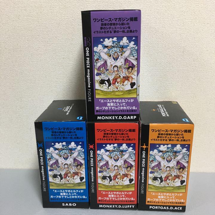 日本直送二手one Piece 航海王模型薩波艾斯卡普魯夫組合 蝦皮購物