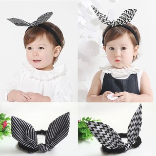 韓版兔耳朵女寶發帶嬰兒頭飾日常裝扮