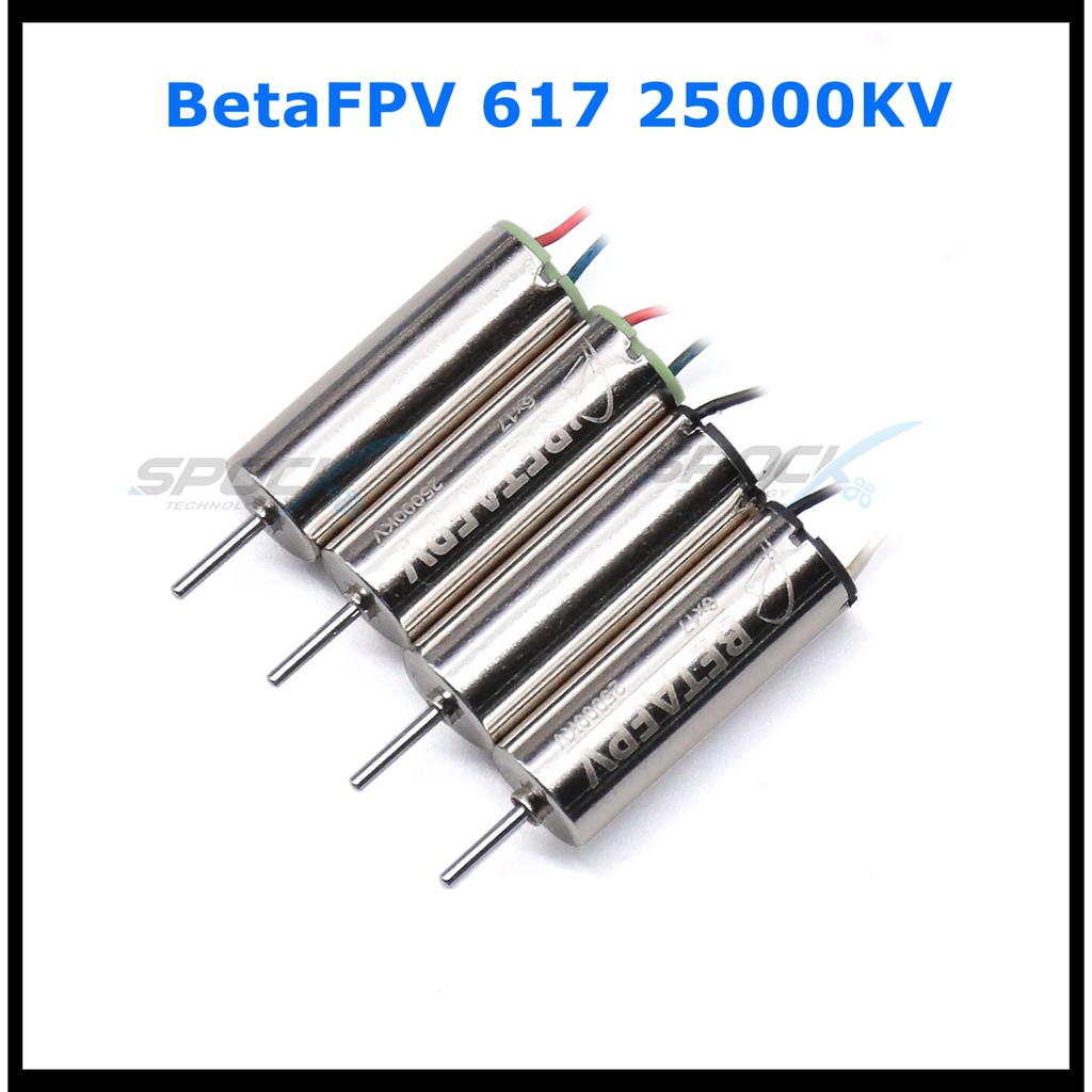 [史巴克] BetaFPV 617 6x17mm 25000KV 空心杯有刷馬達 (2CW+2CCW) Tiny6