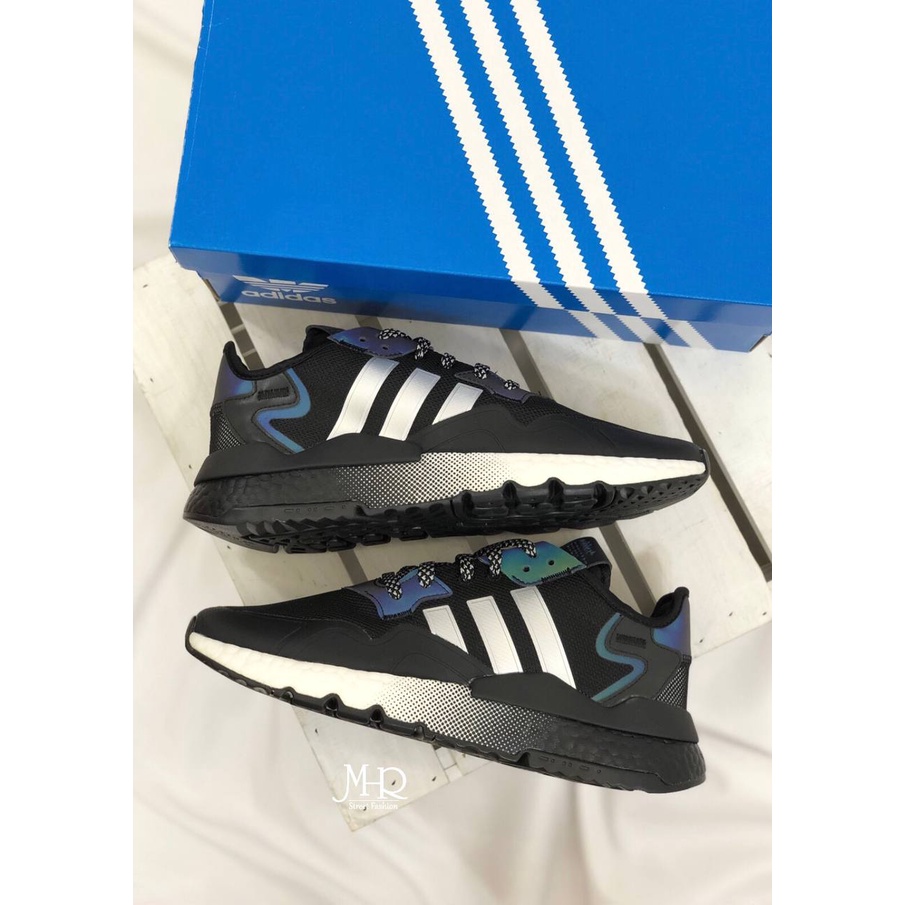 [MR.CH]ADIDAS NITE JOGGER 反光黑銀 EF5403