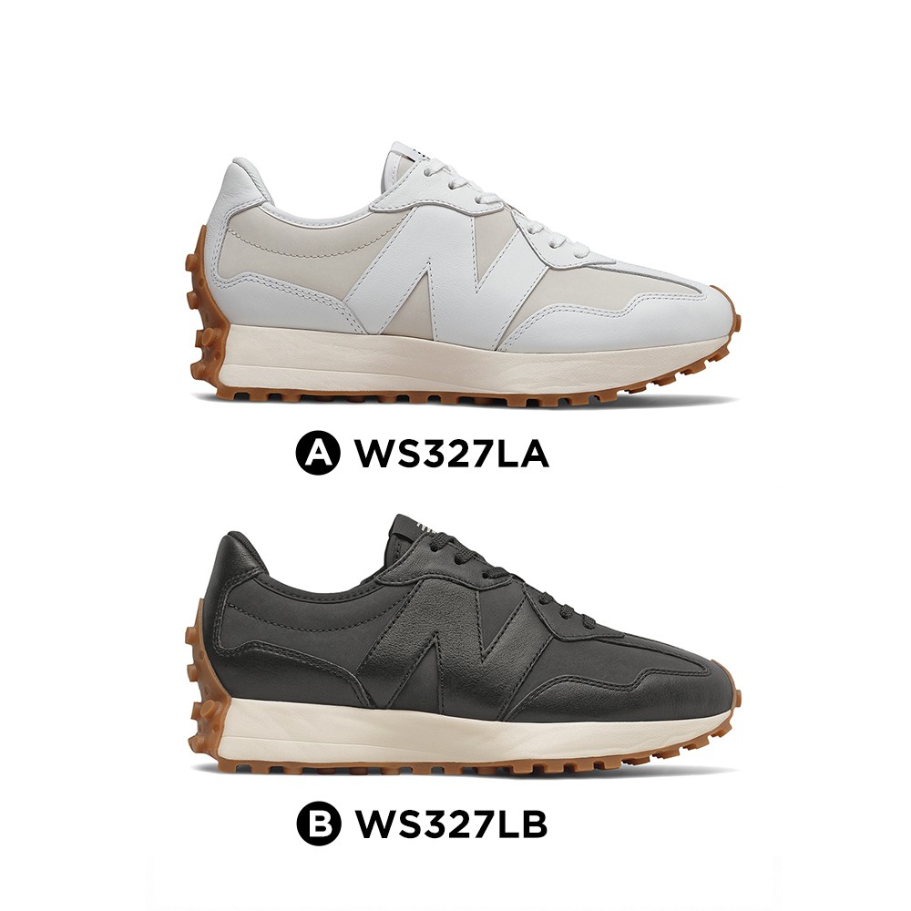 New Balance NB 327 小白鞋 皮革 焦糖 皮革白 黑 兩色 女鞋 WS327LA/WS327LB 現貨