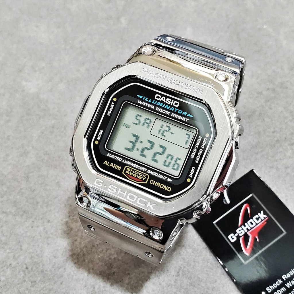 G Shock改裝品dw5600系列 不鏽鋼套件 金 銀 黑 可把5600系列橡膠款升級成gmw B5000金屬款 蝦皮購物
