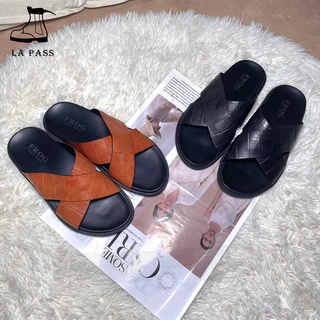 【Lapass】真皮男鞋 手工皮鞋 手工男鞋 真皮拖鞋 涼鞋 專櫃皮鞋 男拖鞋 男鞋 真皮推薦 拖鞋 涼拖鞋 時尚拖鞋