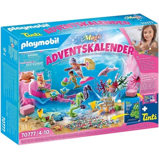 🌹花～全新/在臺/現貨 德國 playmobil 摩比 70777 美人魚世界 聖誕日曆 降臨曆 聖誕降臨曆 倒數月曆