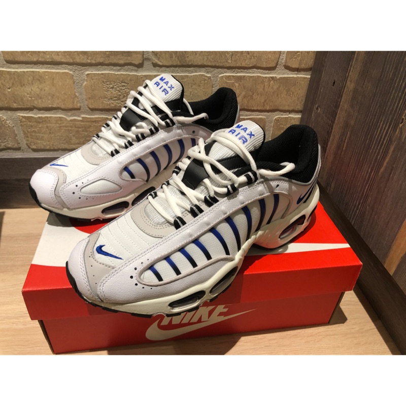 Nike Air Max Tailwind IV 藍白配色 全新氣墊慢跑鞋 US 9 售2380