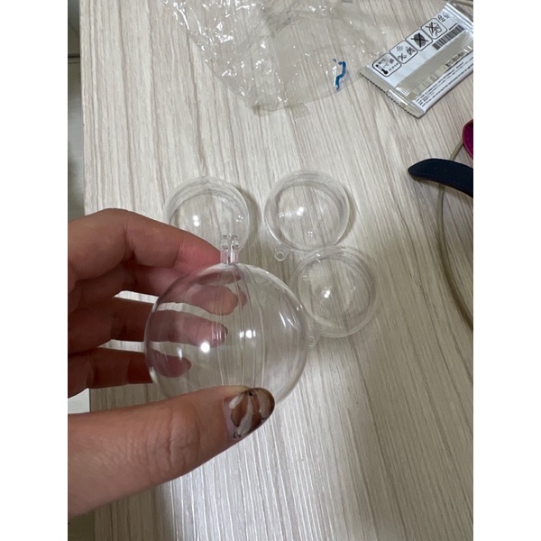 5cm透明塑膠球 DIY組裝4入