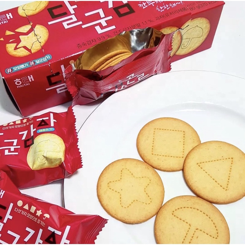 《現貨》韓國代購🇰🇷⭐️ 12月新品 海太HAITAI 馬鈴薯片 辣味馬鈴薯薄片 魷魚遊戲造型餅乾⭐️