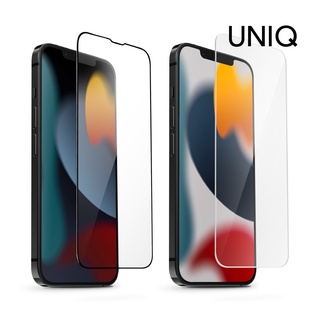 【UNIQ】iPhone 13/Pro/Max 滿版9H玻璃貼(OPTIX/Clear/黑邊/透明)｜螢幕保護貼 高清透