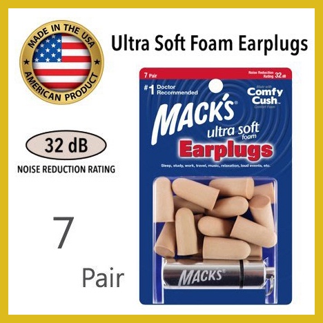 【 7 副裝~送金屬盒 】美國原裝進口 ~ Mack's Ultra 工作專用耳塞【獨家加固紙盒】