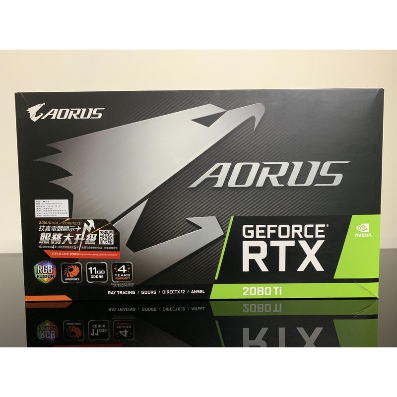 技嘉 AORUS RTX 2080Ti 11G 非XTREME版 限show7986下單