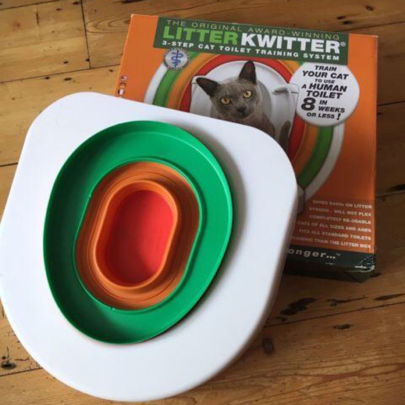 LITTER KWITTER 貓如廁訓練器 貓上馬桶訓練器