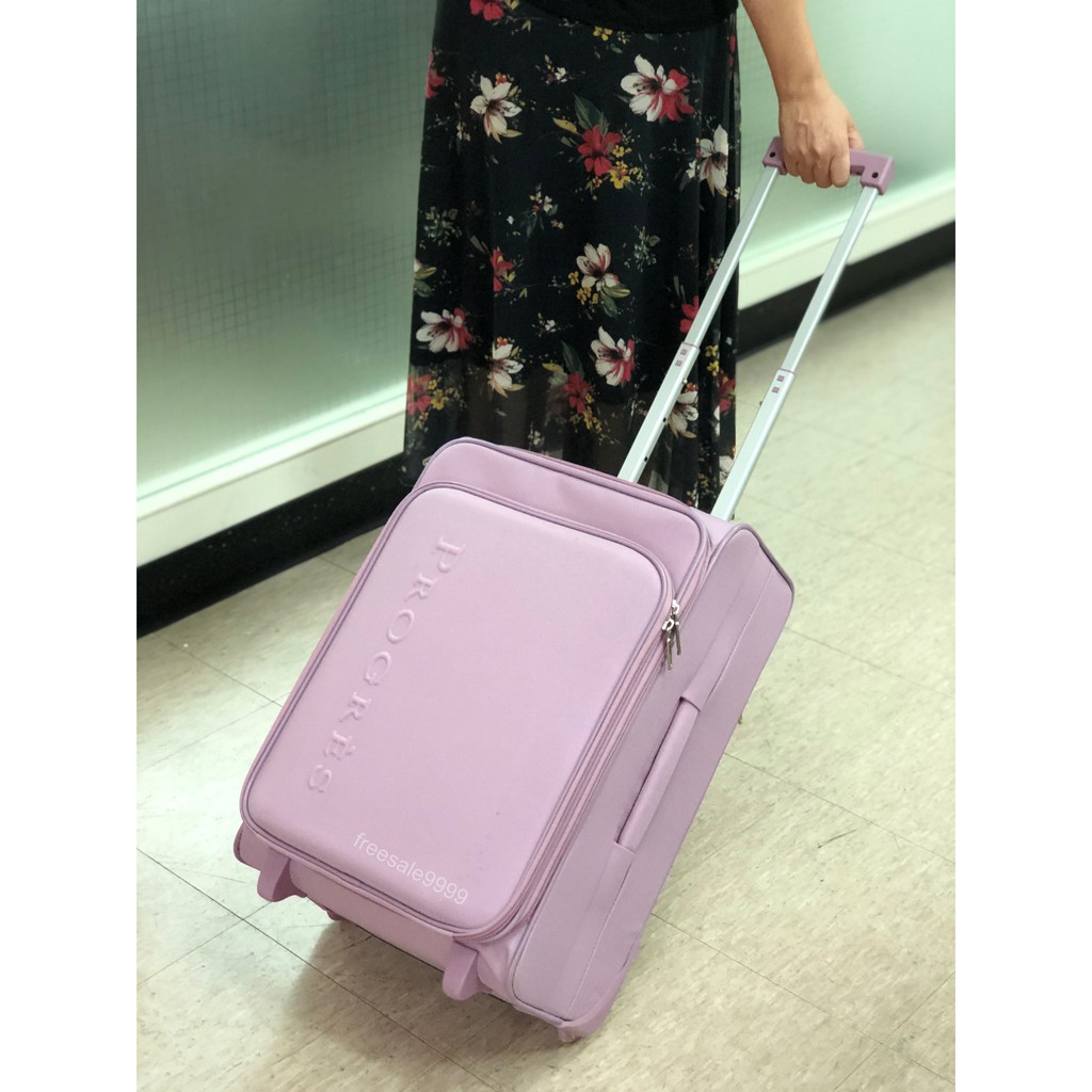 Progres|拉桿旅行袋(行李箱20吋)-粉紅色＄4380/F5日本品牌布面登機箱@全新＠另有HEDGREN