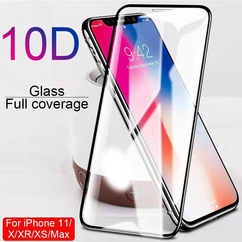 蘋果10D iPhone14 13 12 11 Pro Max XR滿版XSMAX鋼化X玻璃保護貼i7玻璃貼i8Plus
