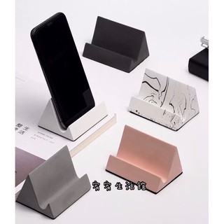 臺灣出貨｜北歐風大理石紋水泥手機座 首飾收納盤 平板可用 手機支架 飾品陳列收納 陳列盤擴香瓶裝飾水杯擺飾