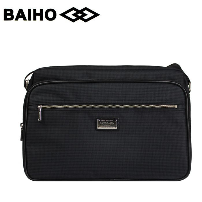 BAIHO 台灣製造 多功能 側背包/斜背包 BHO509 黑色（A4文件可）