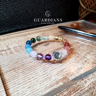 【Guardians】《Rainbow》拉長石 月光石 串珠 草莓晶 鈦晶 黃水晶 葡萄石 粉晶 海藍寶 925純銀