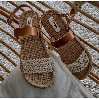 現貨 泰國設計品牌 手工編織涼鞋 拖鞋 2 teen 編織雙帶涼鞋
