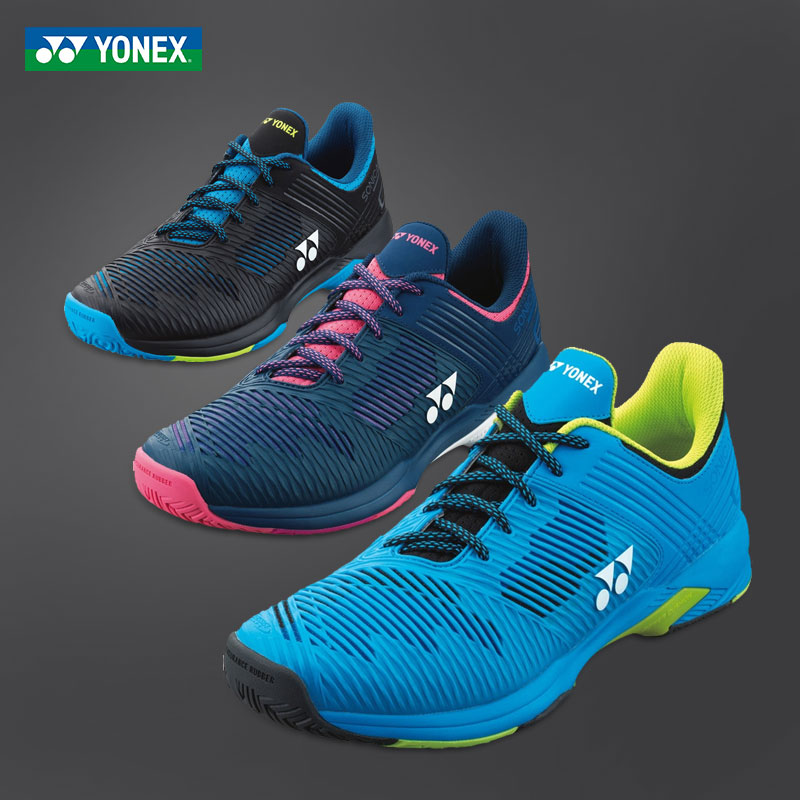 Yonex/尤尼克斯男女網球鞋yy寬版運動鞋室內外網羽通用鞋SHTS2WEX