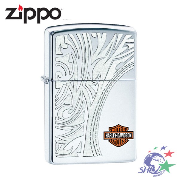 Zippo  打火機 Harley Davidson 哈雷 圖騰雷射雕刻款 / NO.28825 / ZP449【詮國】