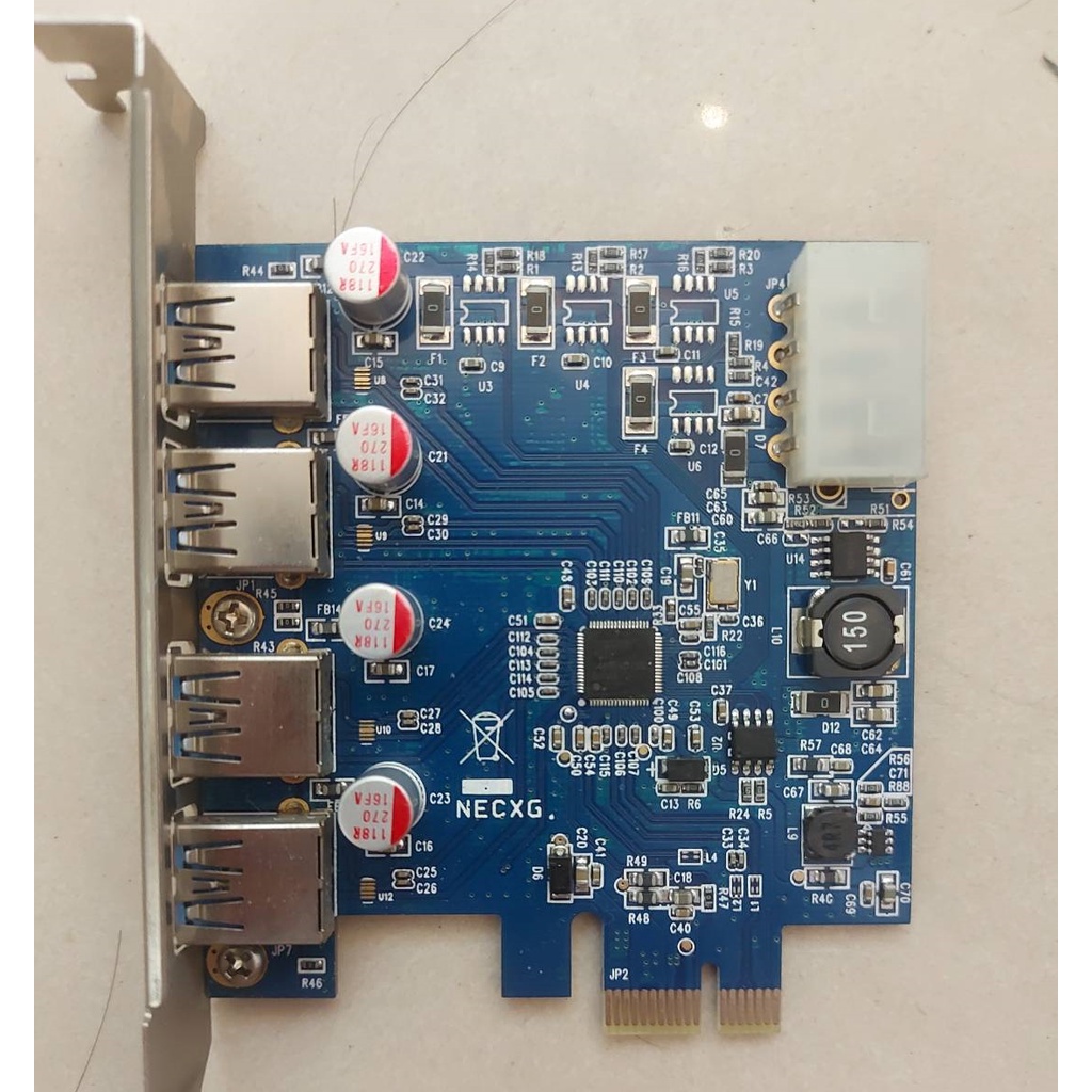 USB3.0 PCIE 後置4孔 擴充卡 NEC 晶片