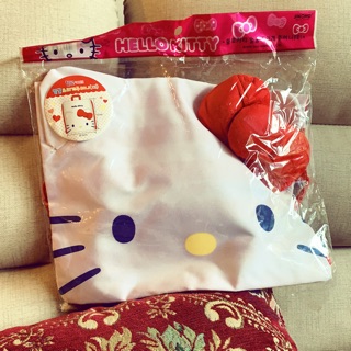 Hello kitty 抽繩手提後背包