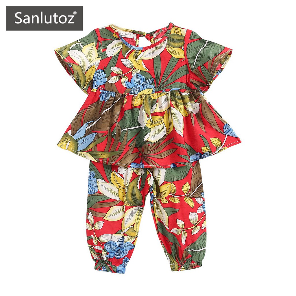 Sanlutoz 嬰幼兒連身裙+防蚊褲 兩件套