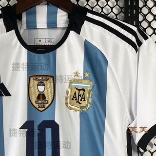 Image of 【精品】球衣 世界杯 2022卡塔爾世界杯國傢隊阿根廷球衣10號梅西主場足球隊服定製男女