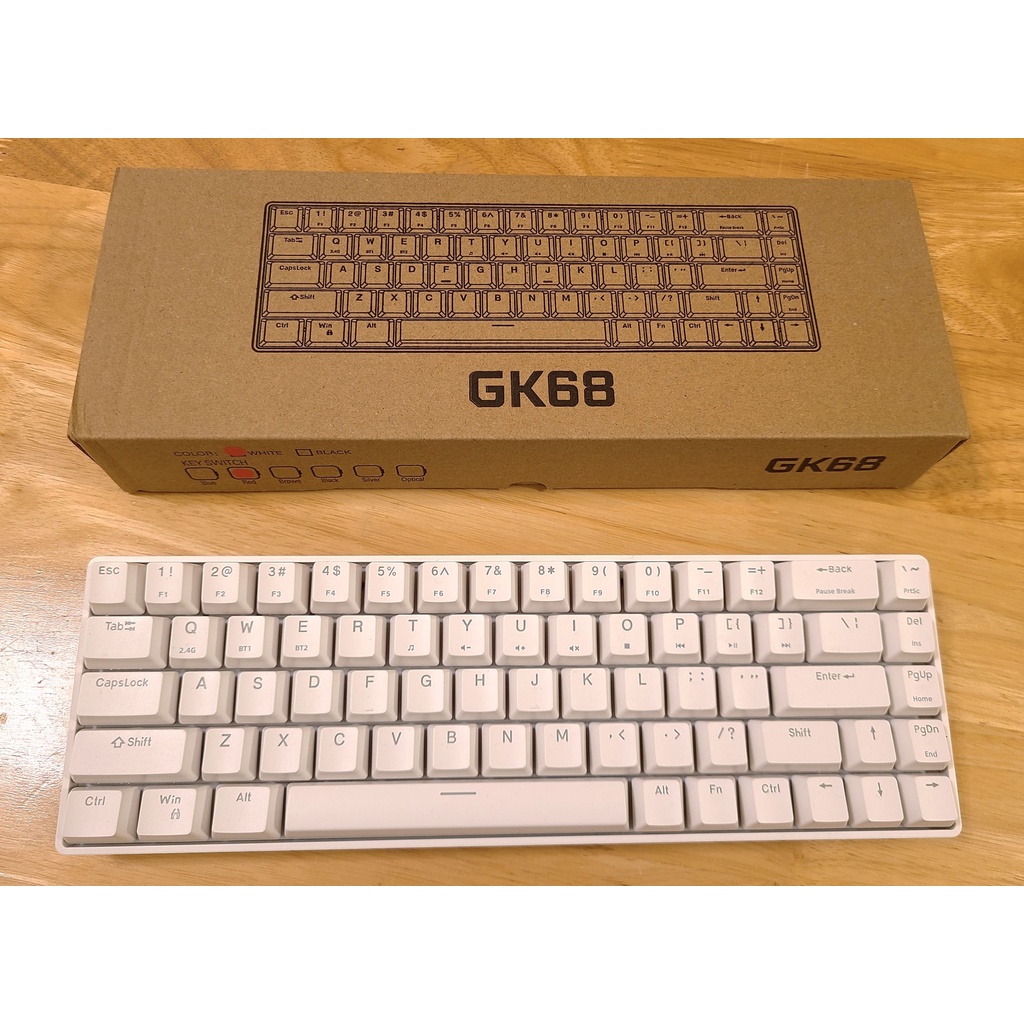 GK68 機械鍵盤 紅軸 65%鍵盤 英刻鍵帽 近全新 免運 可分期