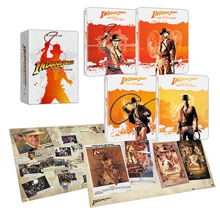 鐵盒[藍光先生UHD] 印第安納瓊斯 1-4 UHD + BD 五碟套裝 Indiana Jones